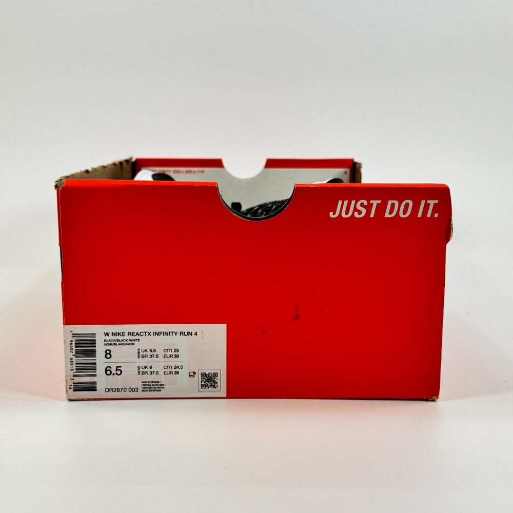 Nike Women's ReactX Infinity Run 4 'Oreo' DR2670-003 Multi Size - Picture 10 of 10